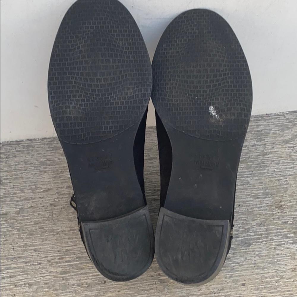 Stuart Weitzman Black Suede Ankle Boot Size 7 - image 8
